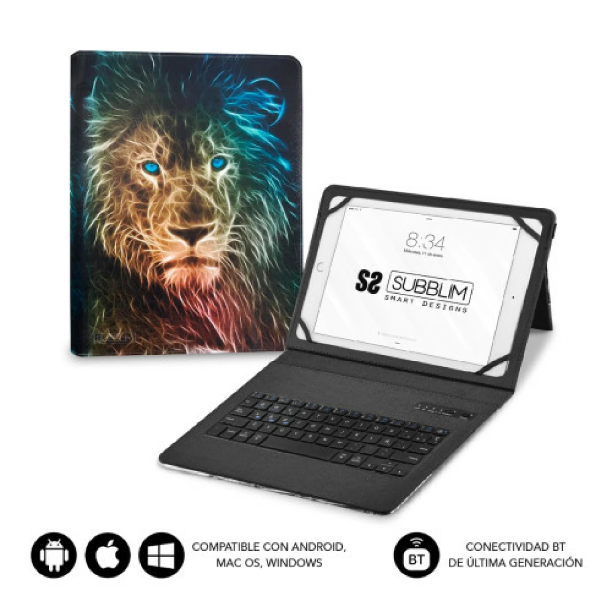 Galery – Capa SUBBLIM com teclado Keytab Pro BT Trendy Leon0