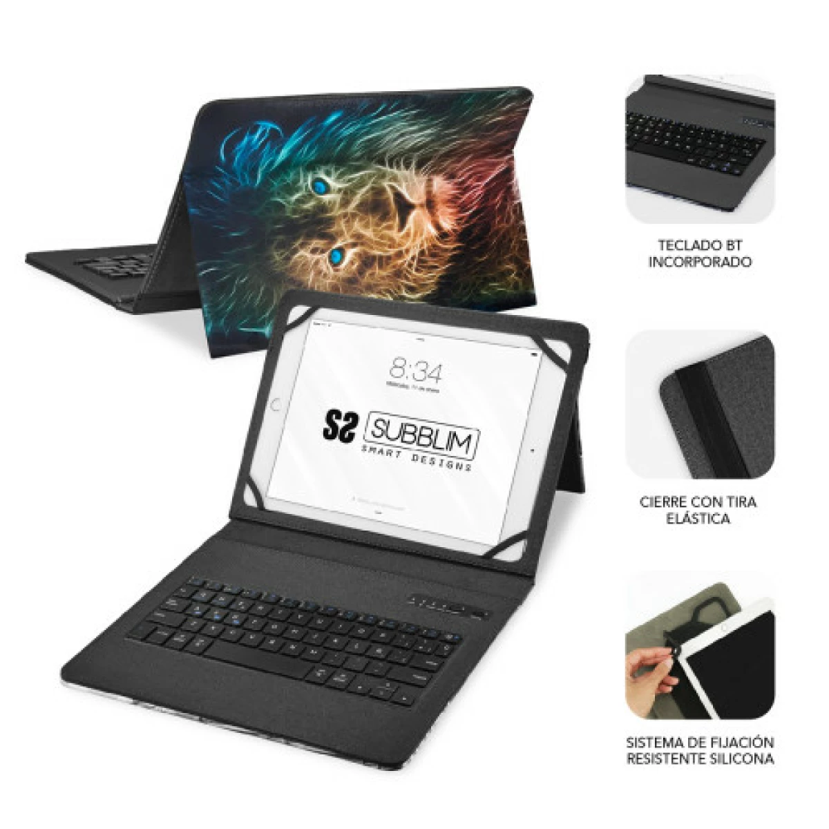 Galery – Capa SUBBLIM com teclado Keytab Pro BT Trendy Leon0