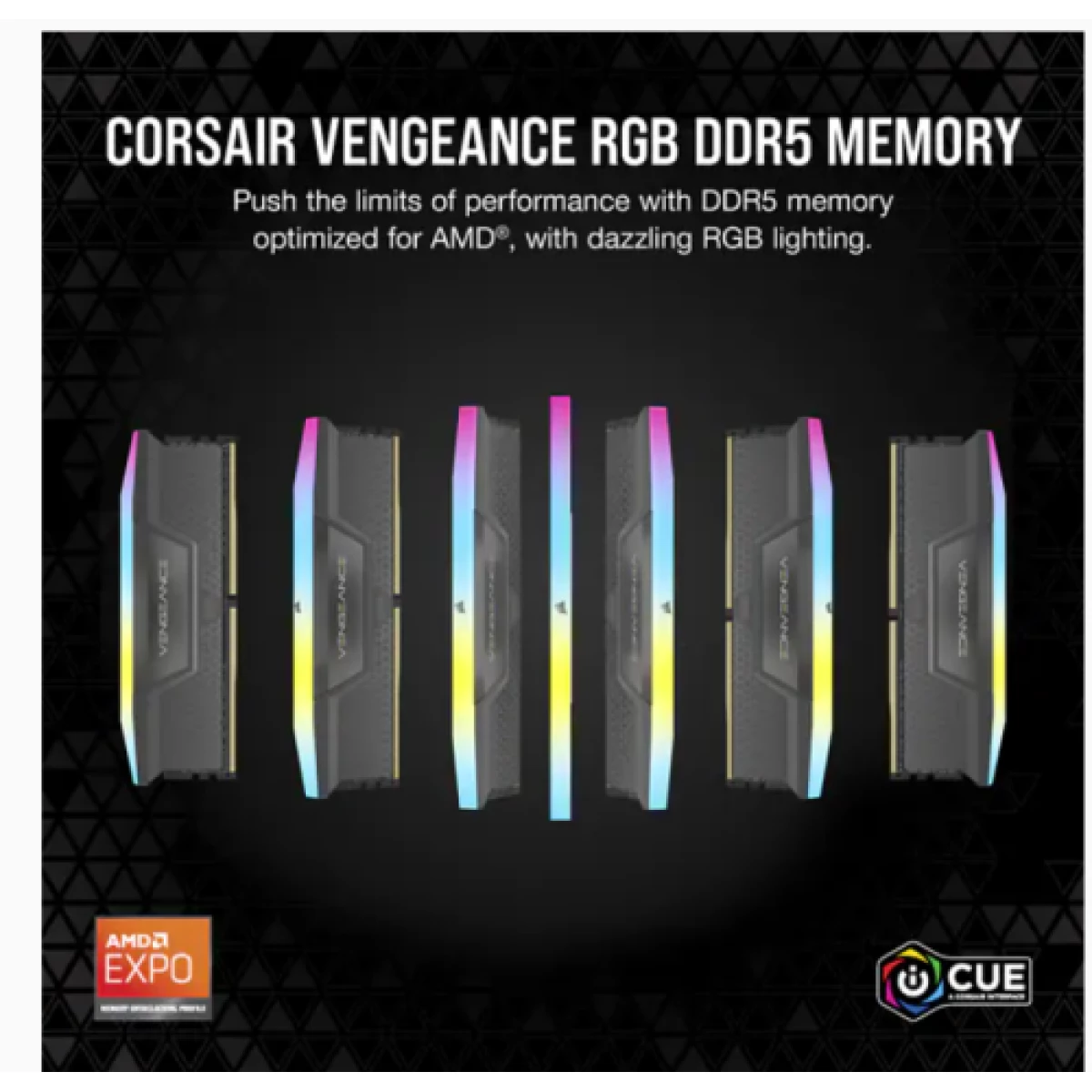 Galery – MEMÓRIA CORSAIR DDR5 64GB 2X32GB PC5200 VINGANÇA RGB CMH64GX5M2B5200Z40K0