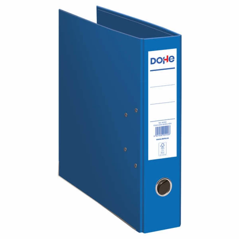 Thumbnail-Dohe Archivador Ecofile – 320mm – Caixa Rígida Forrada com Papel Impresso Offset – Ollao, Rado, Porta-cartões Adesivo – Canto Longo de Metal – Mecanismo de Alavanca Niquelado