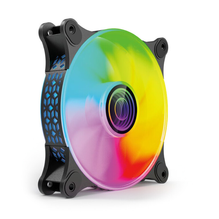 Thumbnail-Ventoinha MARS GAMING MF-3D 12CM FAN, INFINITE MIRROR ARGB, 12CM PWM FAN, TOTAL CONNECTION, BLACK