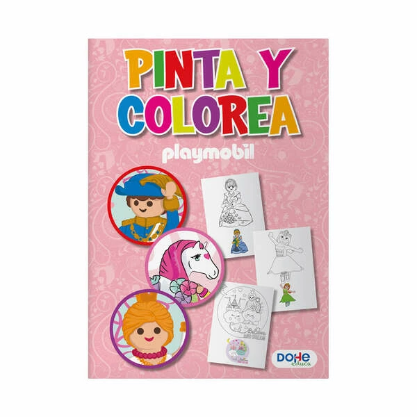 Thumbnail-Livro de colorir Dohe Playmobil Princess – Capa de papelão 350gr – Dentro de 30 folhas de 120gr – Ideal para lápis de cor e tintas de cera