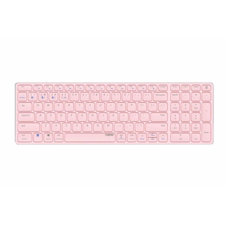 Thumbnail-Teclado RAPOO E9700M Multi-mode Wireless, Rosa 215872