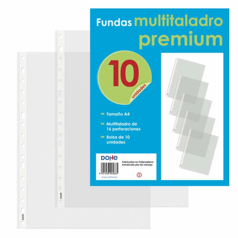 Thumbnail-Capas Dohe 10 Premium Multidrill com 16 perfurações – Polipropileno robusto