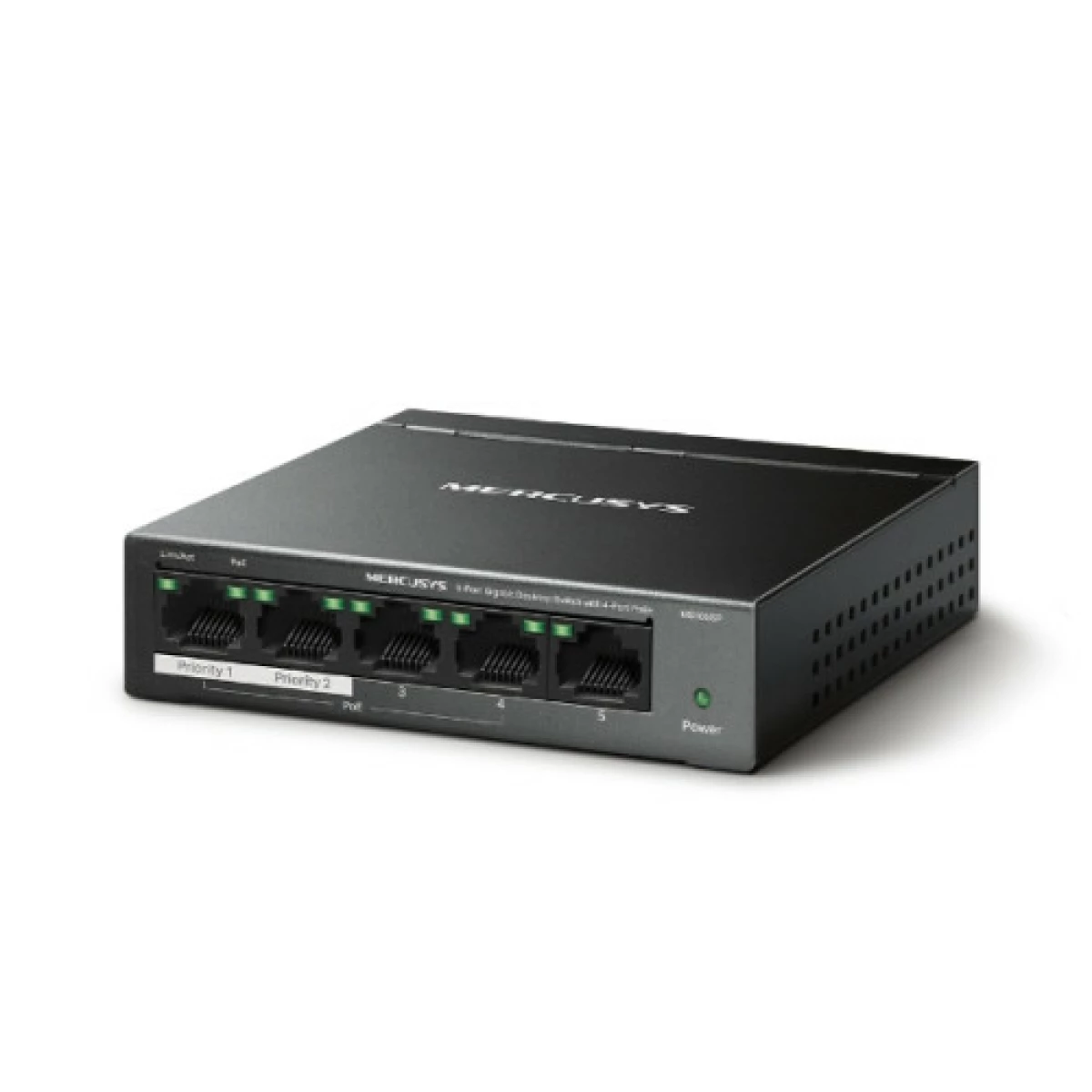 Galery – Switch MERCUSYS 5-Port Gigabit Desktop Switch with  4-Port PoE+0