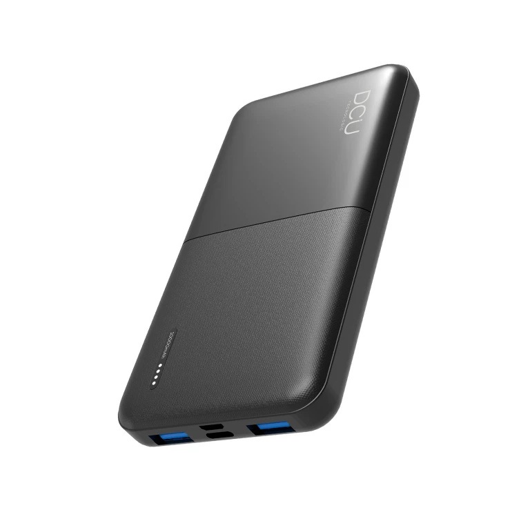 Thumbnail-DCU Tecnologic Power Bank Fast Charge 10000Mah – Saída USB tripla com Power Delivery 20W e Quick Charge 22,5W – Capacidade para carregar seus dispositivos várias vezes – Cor preta