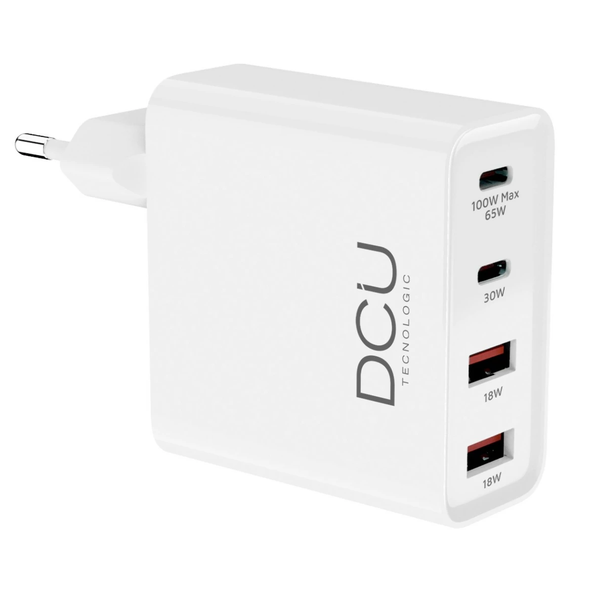 Thumbnail-Carregador Tecnológico DCU Gan USB Tipo C 100W – Carregamento Rápido – Cor Branco