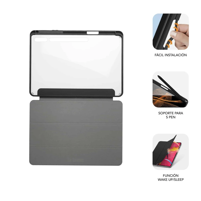 Thumbnail-Capa exclusiva Subblim para Samsung Galaxy Tab S9+/S9 FE+ 12.4? – Proteção Total – Design Moderno – Material Resistente – Fácil Instalação – Ângulos de Visão – Acesso às Funções – Ultraleve – Interior em Veludo – Transporte Seguro – Ajuste