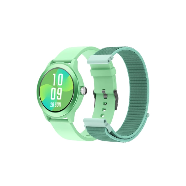 Thumbnail-SPC Smartee Duo Vivo Reloj Smartwatch Tela Redonda 1.27″ – Mais de 100 Modalidades Esportivas – Monitoramento de Saúde – Resistência IP68 – Cor Verde