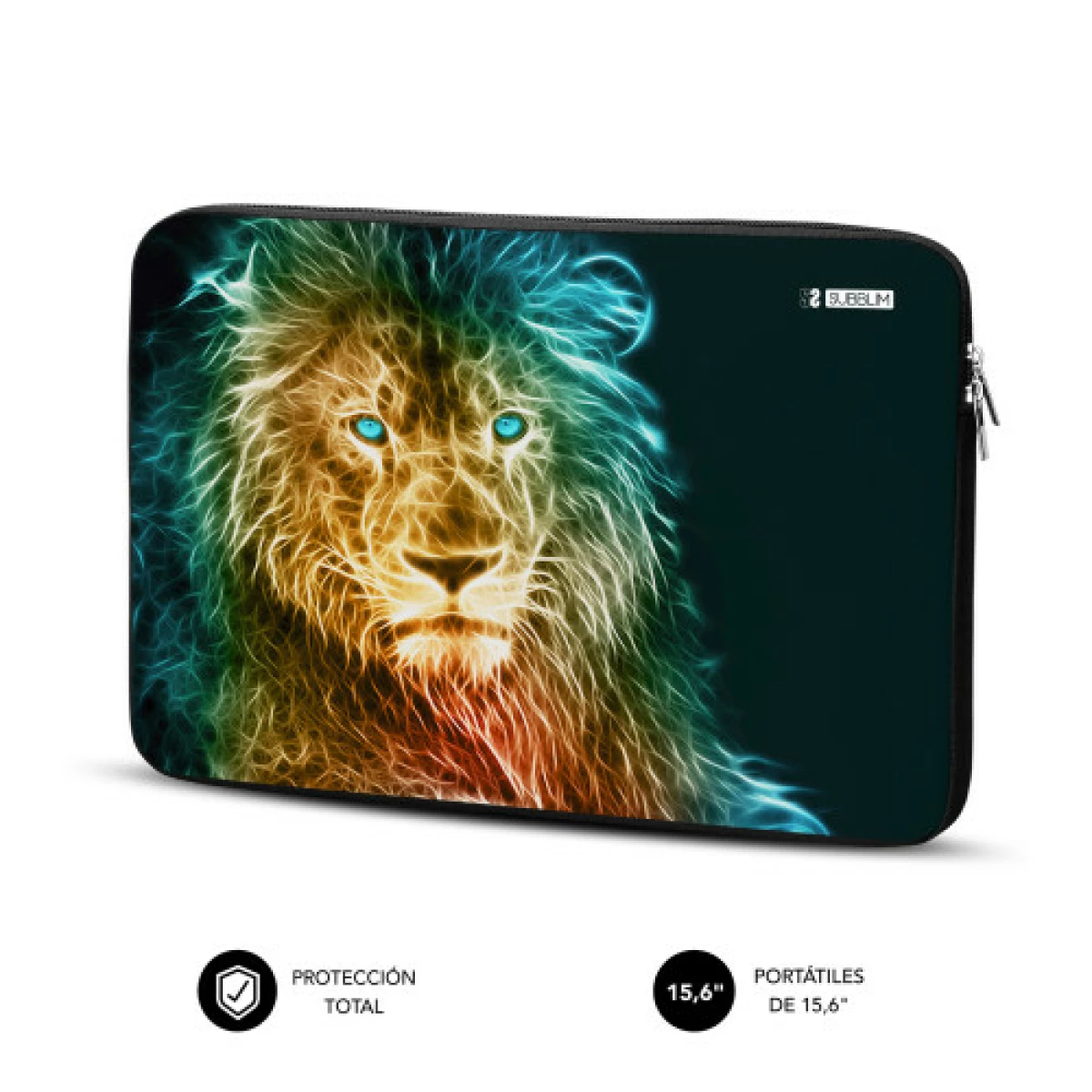 Galery – SUBBLIM Capa de computador de neopreno com manga moderna Neo Lion 15,6″0