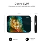 Galery – SUBBLIM Capa de computador de neopreno com manga moderna Neo Lion 15,6″0