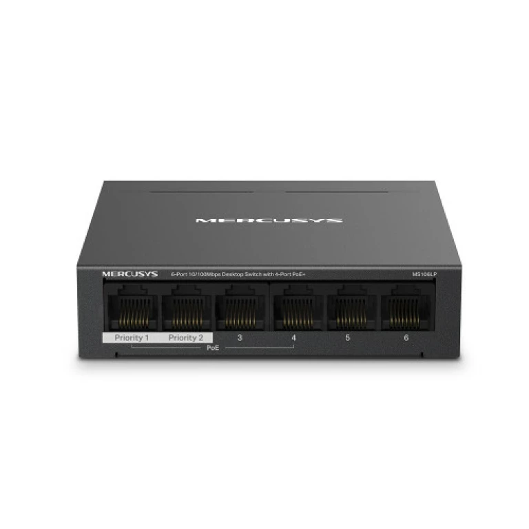 Thumbnail-Switch MERCUSYS 6-Port 10/100Mbps Desktop with 4-Port PoE+