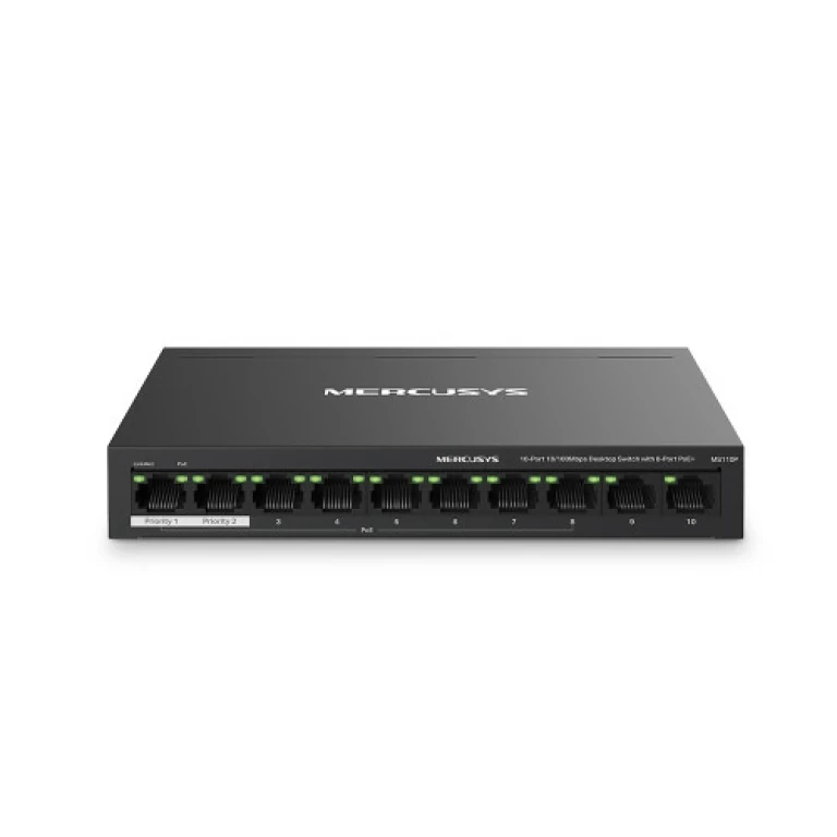 Thumbnail-Switch MERCUSYS 10-Port 10/100Mbps Desktop with 8-Port PoE+