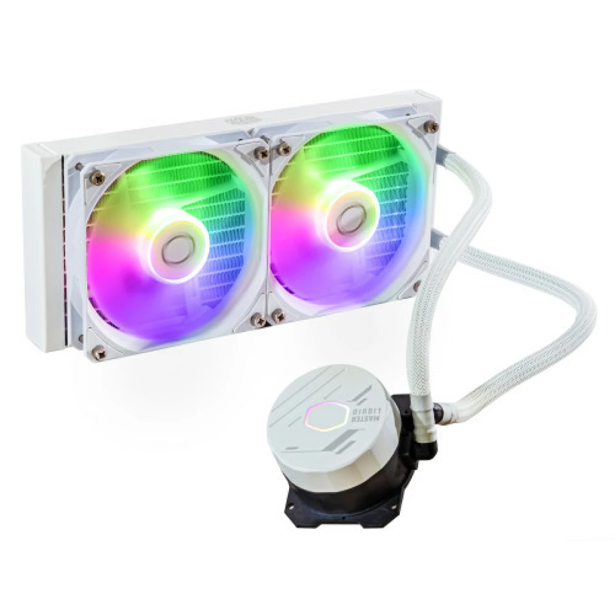 Thumbnail-Cooler Master MasterLiquid 240L Core ARGB Branco Gabinete para computador, Processador Kit de refrigeração líquida 12 cm Branco