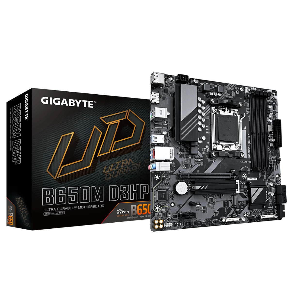 Thumbnail-Gigabyte B650M D3HP motherboard AMD B650 Ranhura AM5 micro ATX