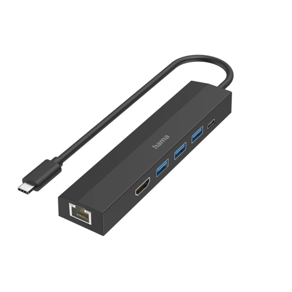 Thumbnail-Hub HAMA USB-C Multiport, 6 Ports, 3 x USB-A, USB-C, HDMI, LAN/Ethernet