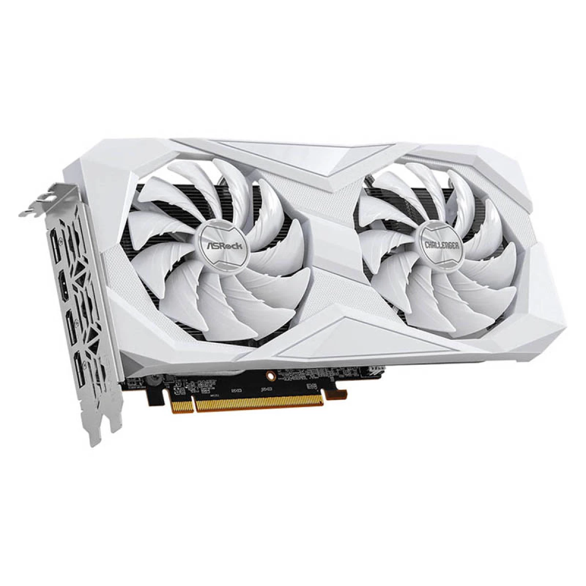 Galery – VGA ASROCK RX6600 CLW 8G (BRANCO),AMD,RX6600,8GB,GDDR6,128BIT,HDMI+3DP (2 VENTILADORES)0