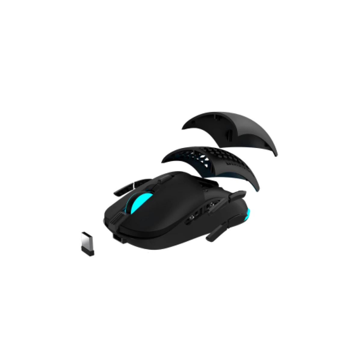 Galery – Mouse Newskill Gaming Arakne Elite Ambidestro RF sem fio + USB tipo A 16000 DPI0