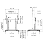 Galery – VOGELS RISE 5108 MOTORIZADO ELEVADOR DE PISO SUPORTE 80 PRETO (RISE5108 )0