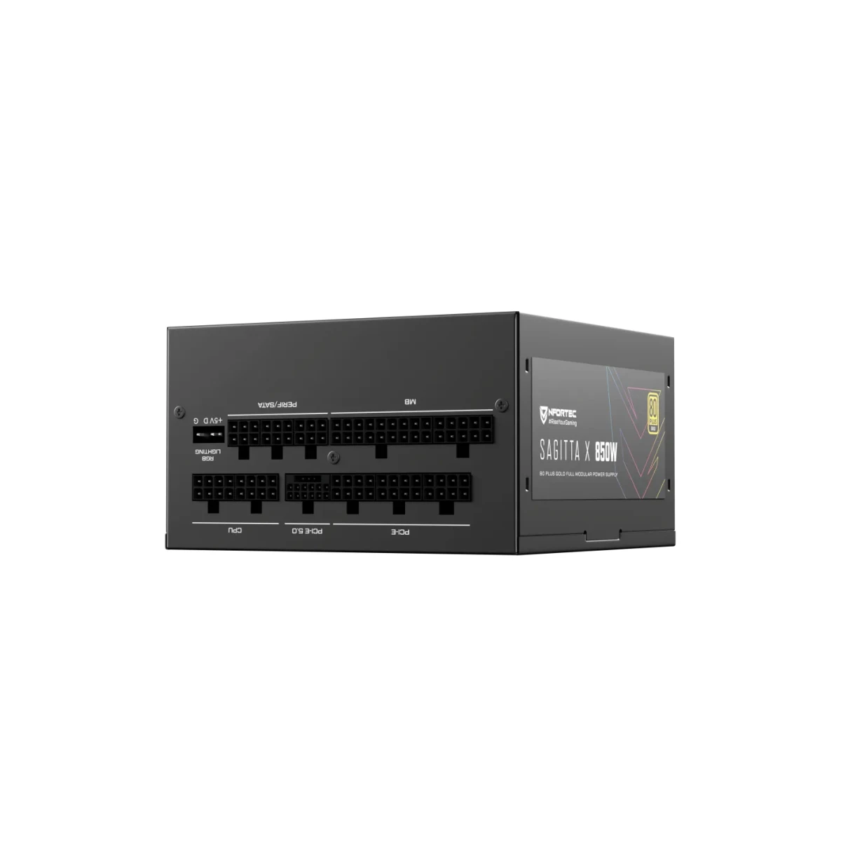 Galery – FONTE DE ALIMENTAÇÃO NFORTEC SAGITTA X 850W. PCIE 5.0 80 PLUS GOLD MODULAR COMPLETO A-RGB0