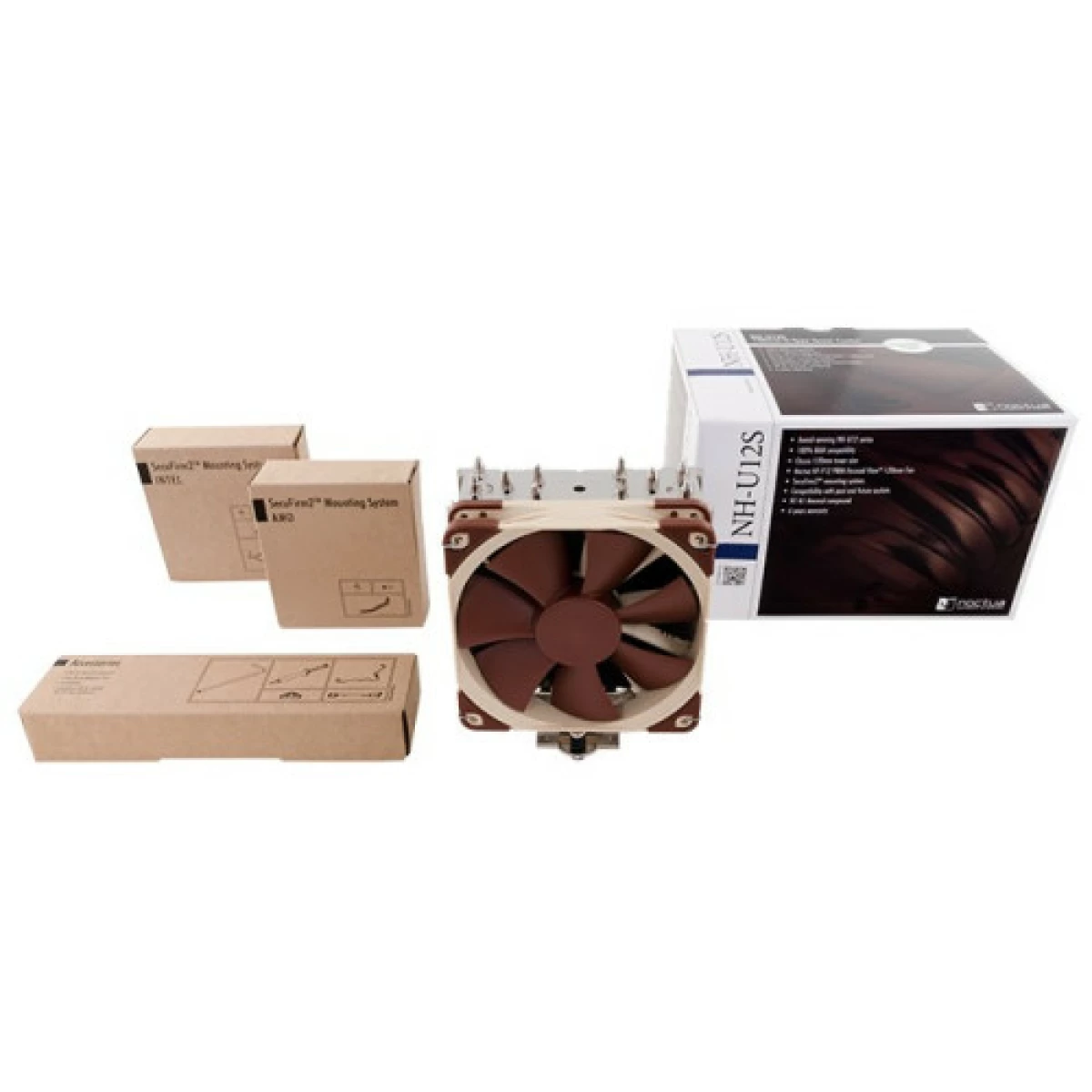 Galery – NOCTUA COOLER CPU NH-U12S 1X NF-F12, TORRE DE 5 HEATPIPES, 1X NF-F12, INTEL LGA1851, LGA1700, LGA1200, LGA1151, AMD AM5, AM40