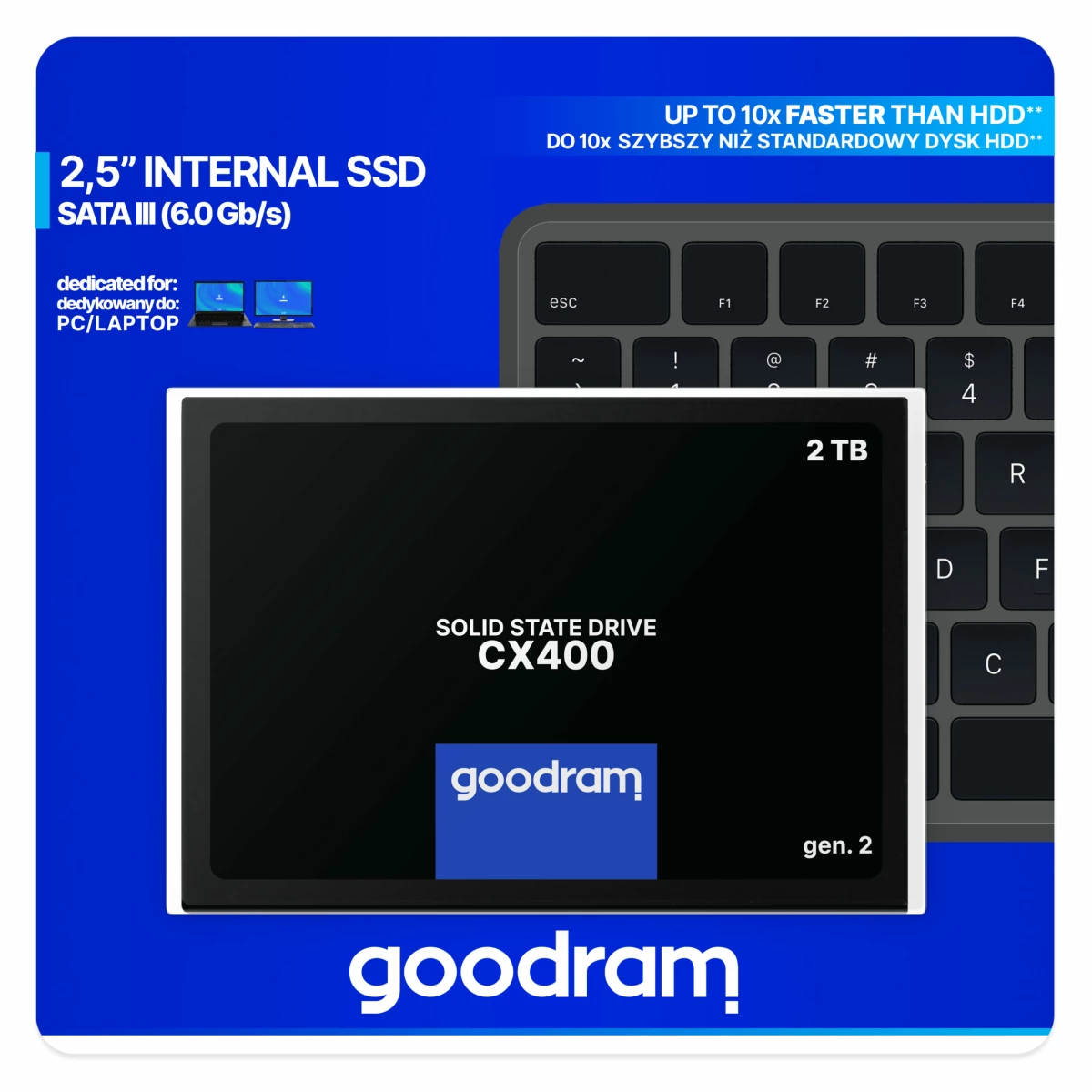 Galery – Goodram CX400 SSDPR-CX400-02T-G2 disco SSD 2.5″ 2,05 TB Serial ATA III 3D NAND0