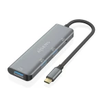 Galery – AISENS A109-0764 hub de interface USB 3.2 Gen 2 (3.1 Gen 2) Type-C 10000 Mbit/s Cinzento0