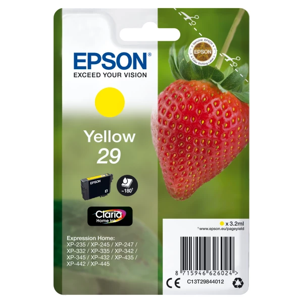 Thumbnail-Epson Strawberry C13T29844022 tinteiro 1 unidade(s) Original Amarelo