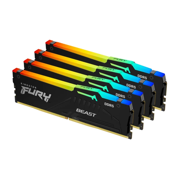 Thumbnail-Kingston Technology FURY Beast RGB módulo de memória 64 GB 4 x 16 GB DDR5