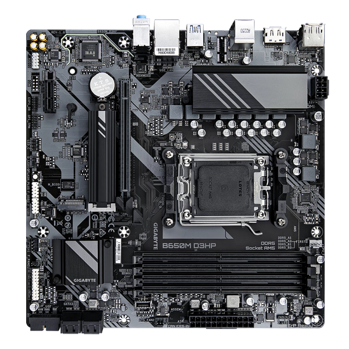 Galery – Gigabyte B650M D3HP motherboard AMD B650 Ranhura AM5 micro ATX0