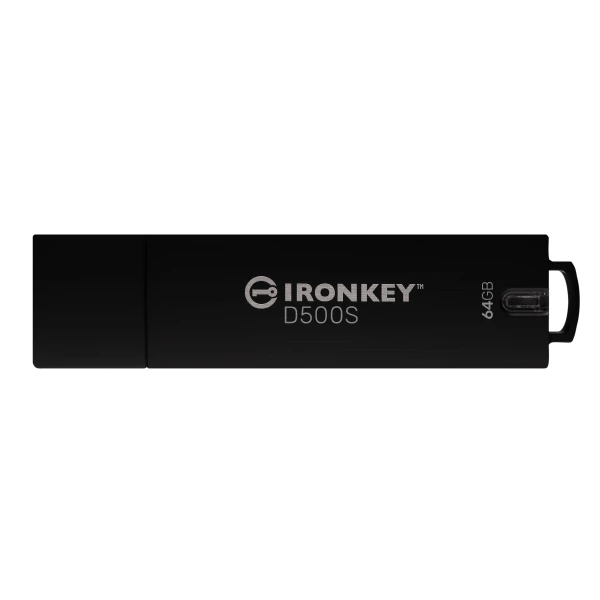 Thumbnail-Kingston Technology IronKey D500S unidade de memória USB 64 GB USB Type-A 3.2 Gen 1 (3.1 Gen 1) Preto