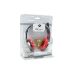 Galery – Conceptronic CCHATSTARU2R auscultador Auscultadores Com fios Fita de cabeça Chamadas/Música USB Type-A Vermelho0