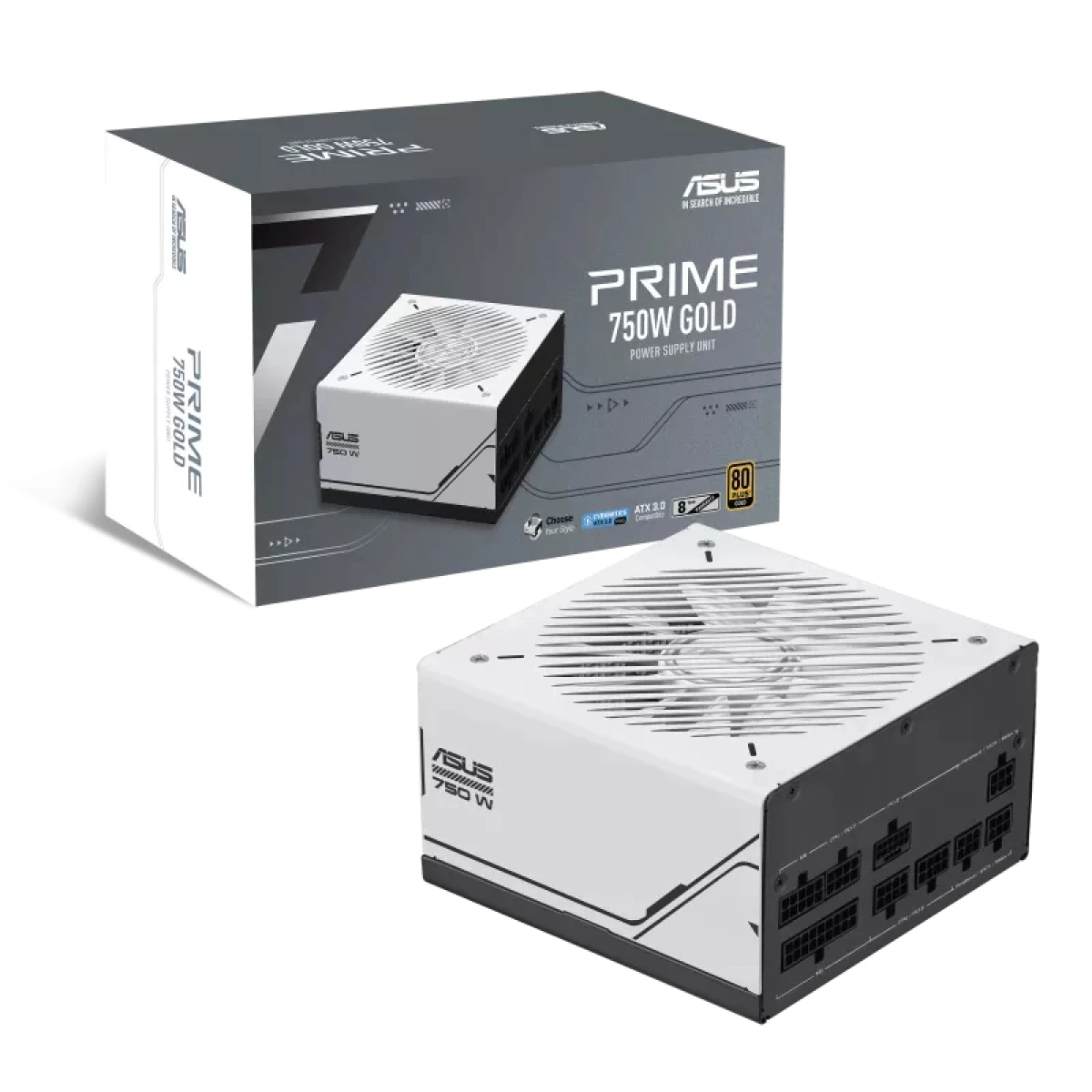 Galery – ASUS Prime 750W Gold ( AP-750G ) fonte de alimentação 20+4 pin ATX ATX Preto, Branco0