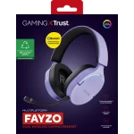 Galery – Trust GXT 491P FAYZO Auscultadores Com fios e sem fios Fita de cabeça Jogos USB Type-A Bluetooth Preto, Roxo0