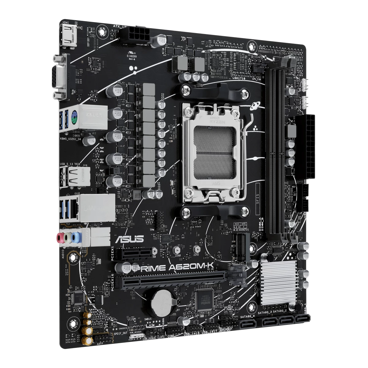 Galery – ASUS PRIME A620M-K AMD A620 Ranhura AM5 micro ATX0