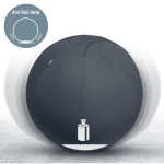 Galery – Leitz Active Sitzball 55cm Cinzento Interior Esférico0