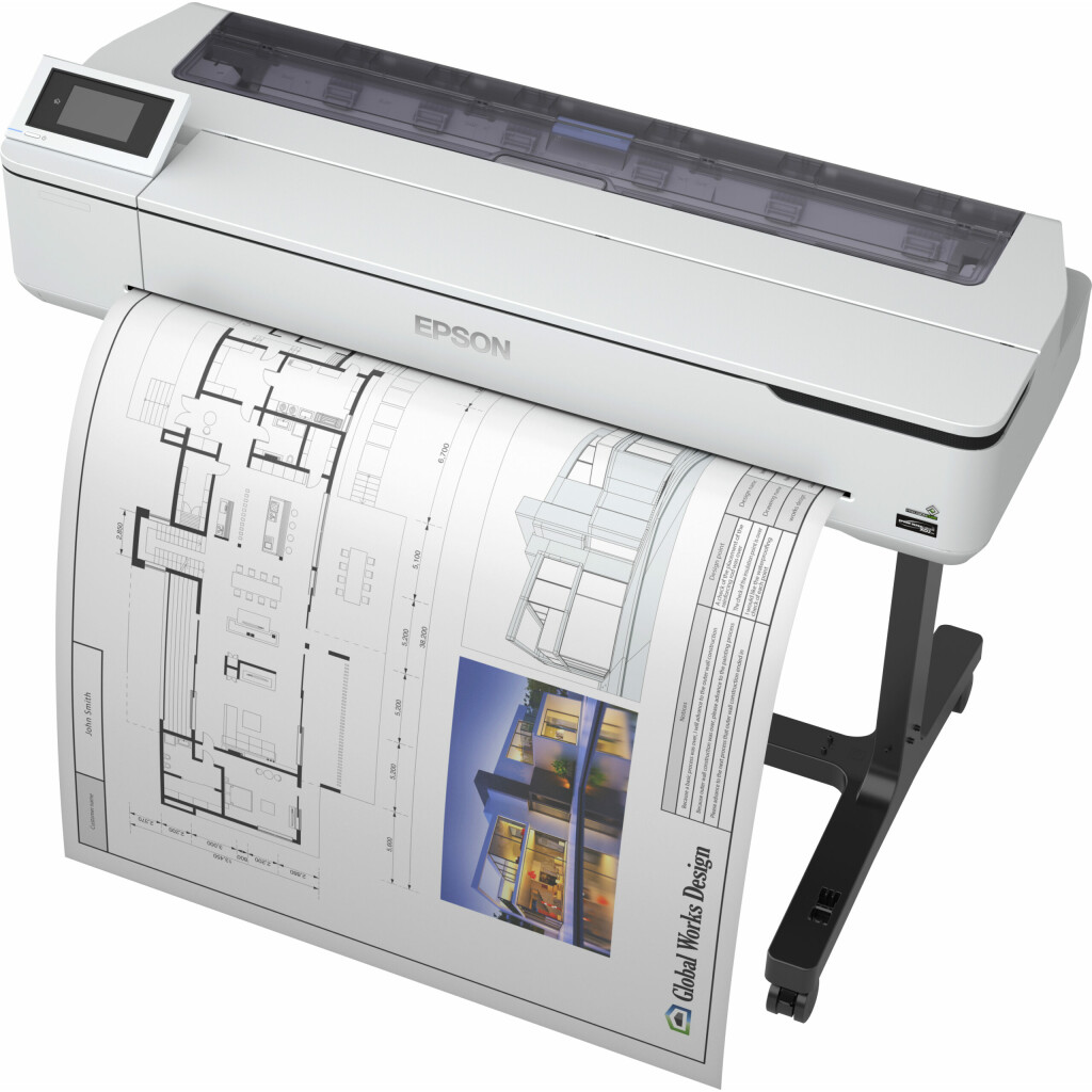 Thumbnail-Epson SureColor SC-T5100 impressora de grande formato Wi-Fi Jato de tinta Cor 2400 x 1200 DPI A0 (841 x 1189 mm) Ethernet LAN