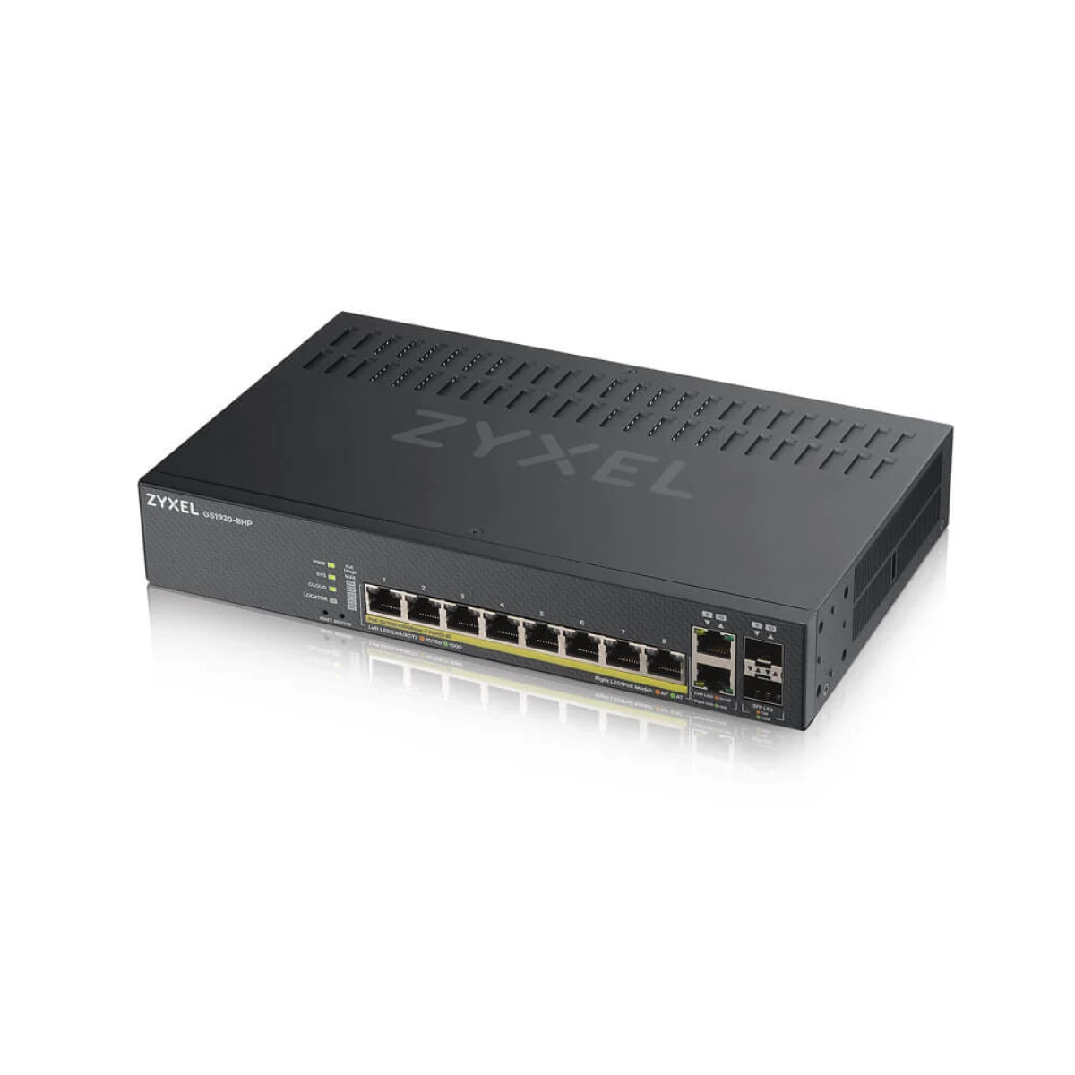 Galery – Zyxel GS1920-8HPV2 Gerido Gigabit Ethernet (10/100/1000) Power over Ethernet (PoE) Preto0