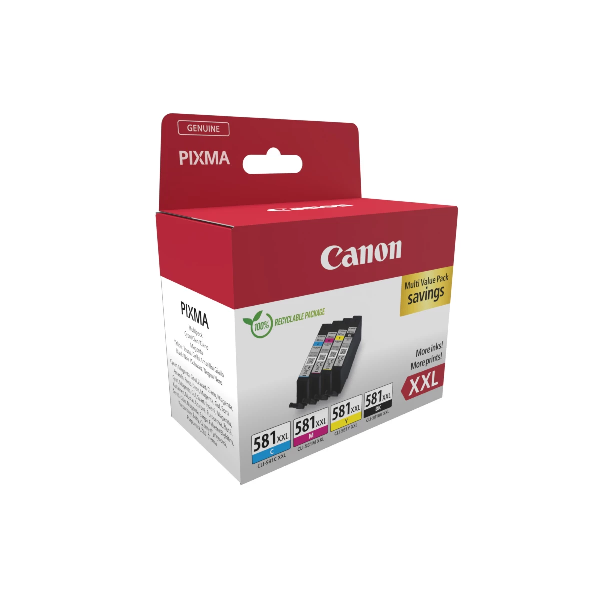 Galery – Canon 1998C007 tinteiro 4 unidade(s) Original Preto, Ciano, Magenta, Amarelo0