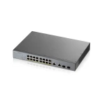 Galery – Zyxel GS1350-18HP-EU0101F switch de rede Gerido L2 Gigabit Ethernet (10/100/1000) Power over Ethernet (PoE) Cinzento0