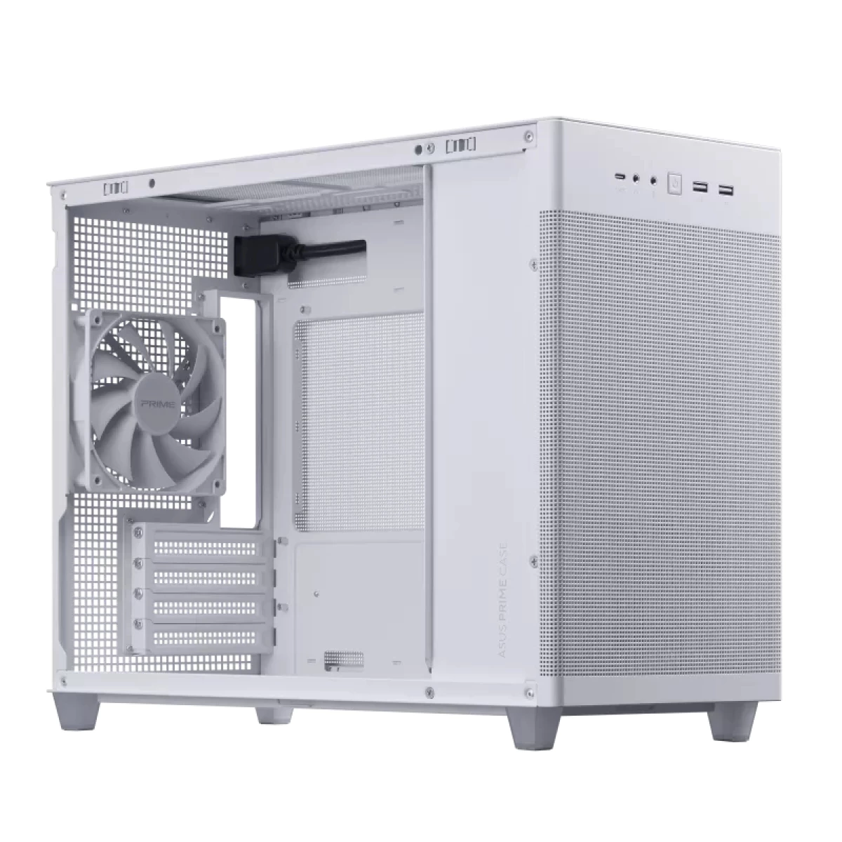 Galery – ASUS AP201 PRIME CASE TG WHITE Mini Tower Branco0