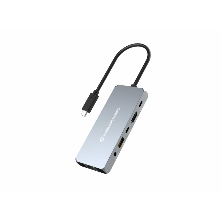 Thumbnail-Conceptronic DONN22G base & duplicador de portas Com fios USB 3.2 Gen 2 (3.1 Gen 2) Type-C Cinzento