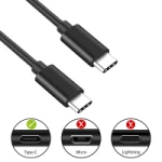 Galery – Ewent EC1036 cabo USB 1,8 m USB 2.0 USB C Preto0