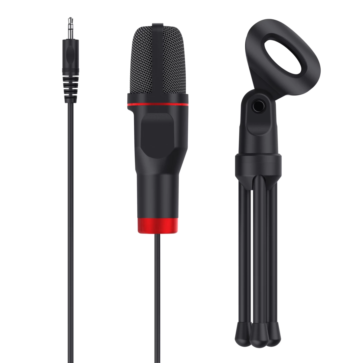 Galery – Trust GXT 212 Preto, Vermelho Microfone para PC0