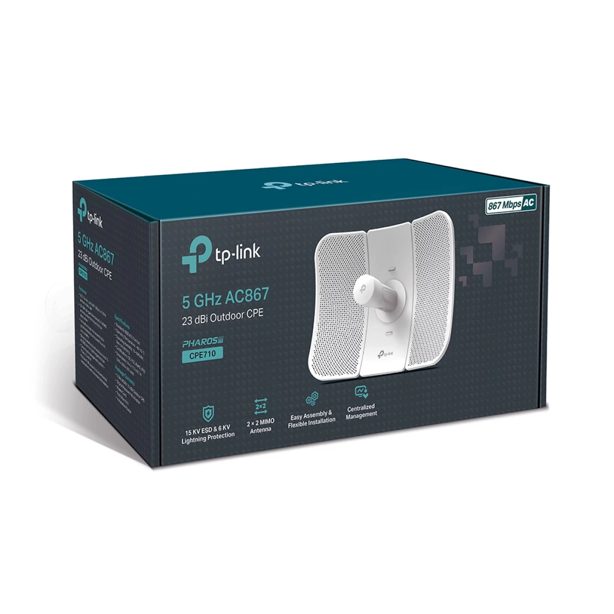 Galery – TP-Link CPE710 ponto de acesso WLAN 867 Mbit/s Branco Power over Ethernet (PoE)0