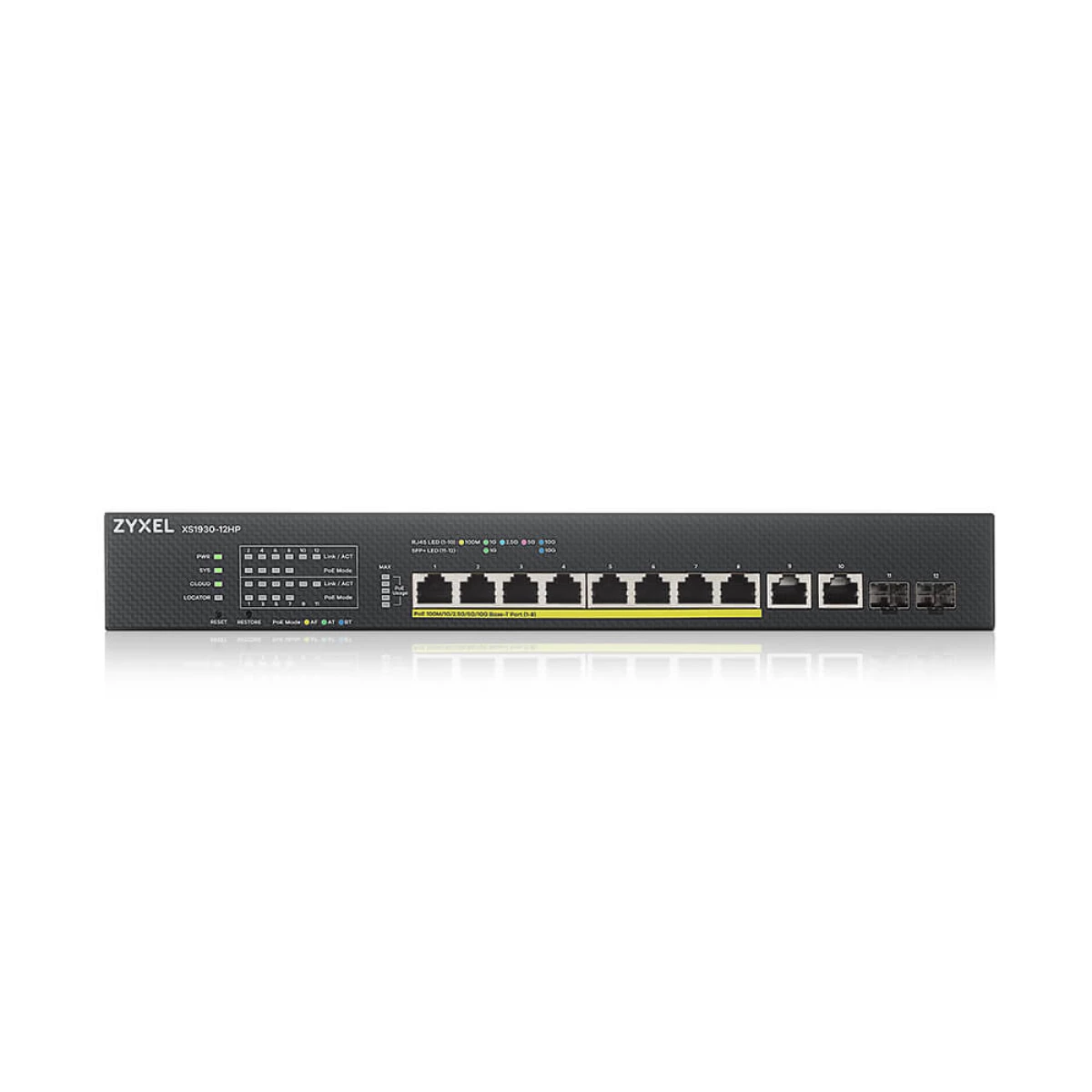 Galery – Zyxel XS1930-12HP-ZZ0101F switch de rede Gerido L3 10G Ethernet (100/1000/10000) Power over Ethernet (PoE) Preto0