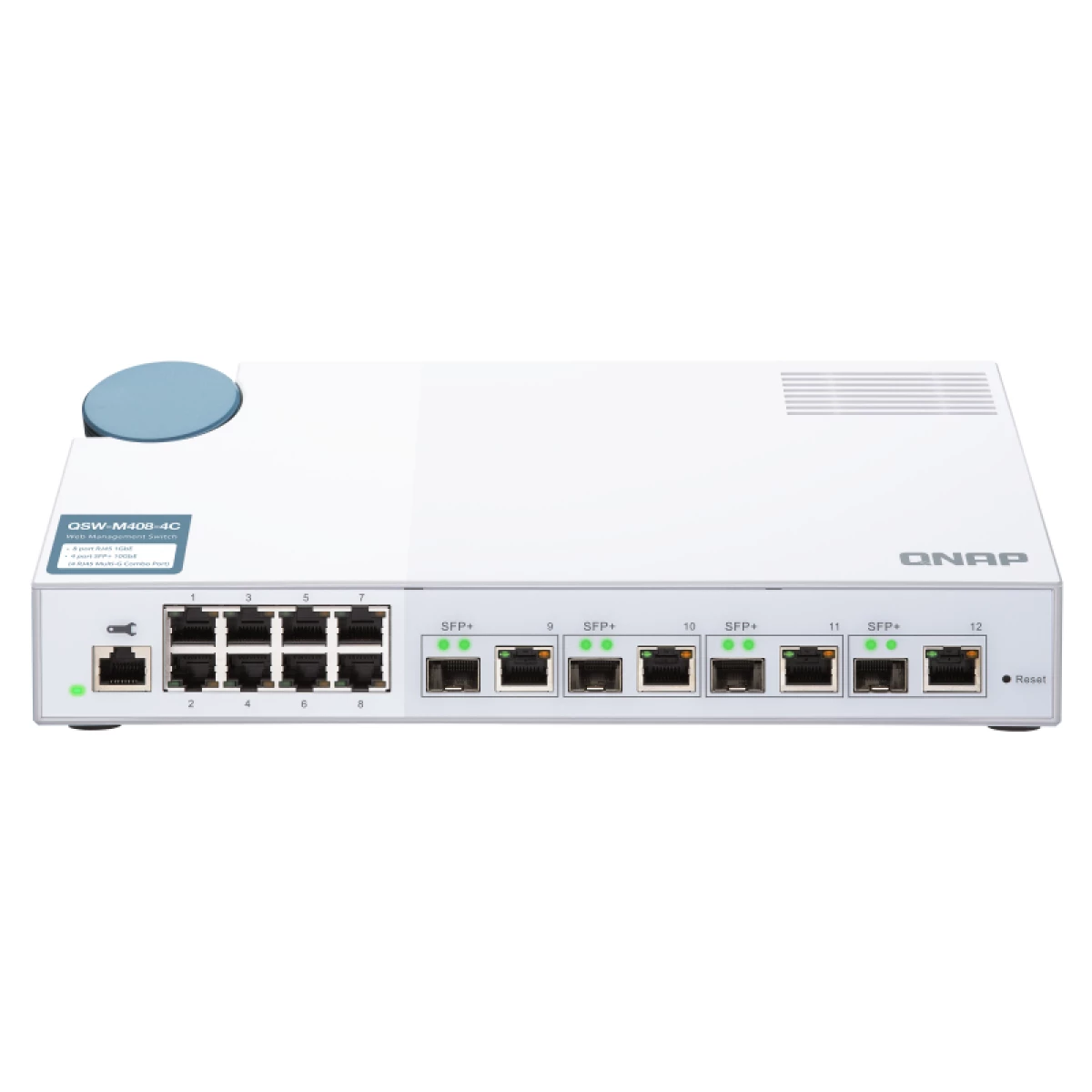 Galery – QNAP QSW-M408-4C switch de rede Gerido L2 Gigabit Ethernet (10/100/1000) Branco0