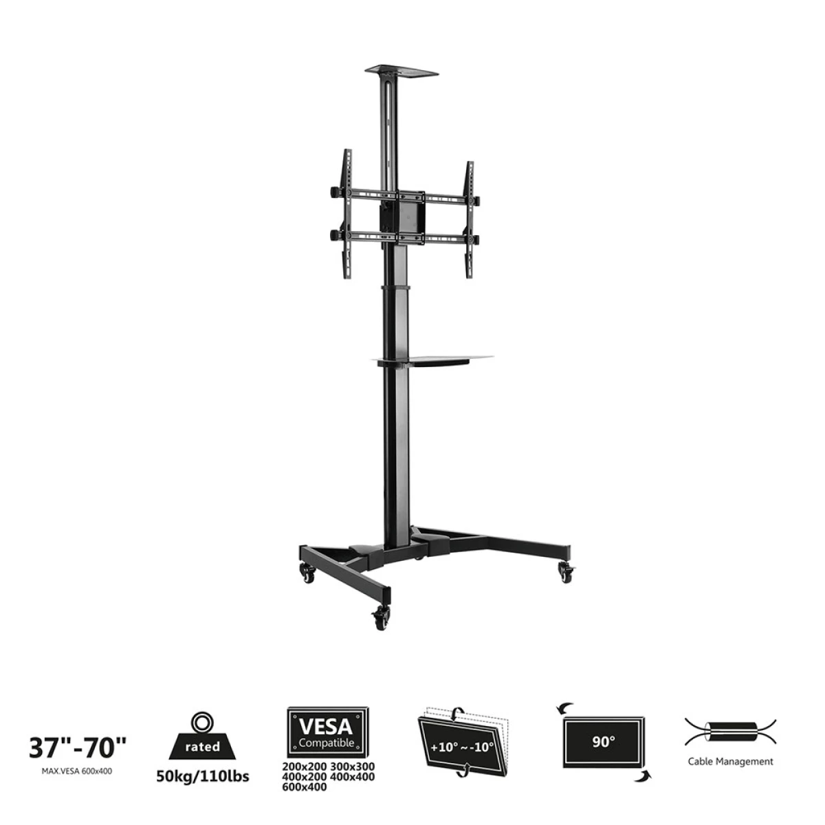 Galery – Ewent EW1540 suporte para TV 177,8 cm (70″) Preto0