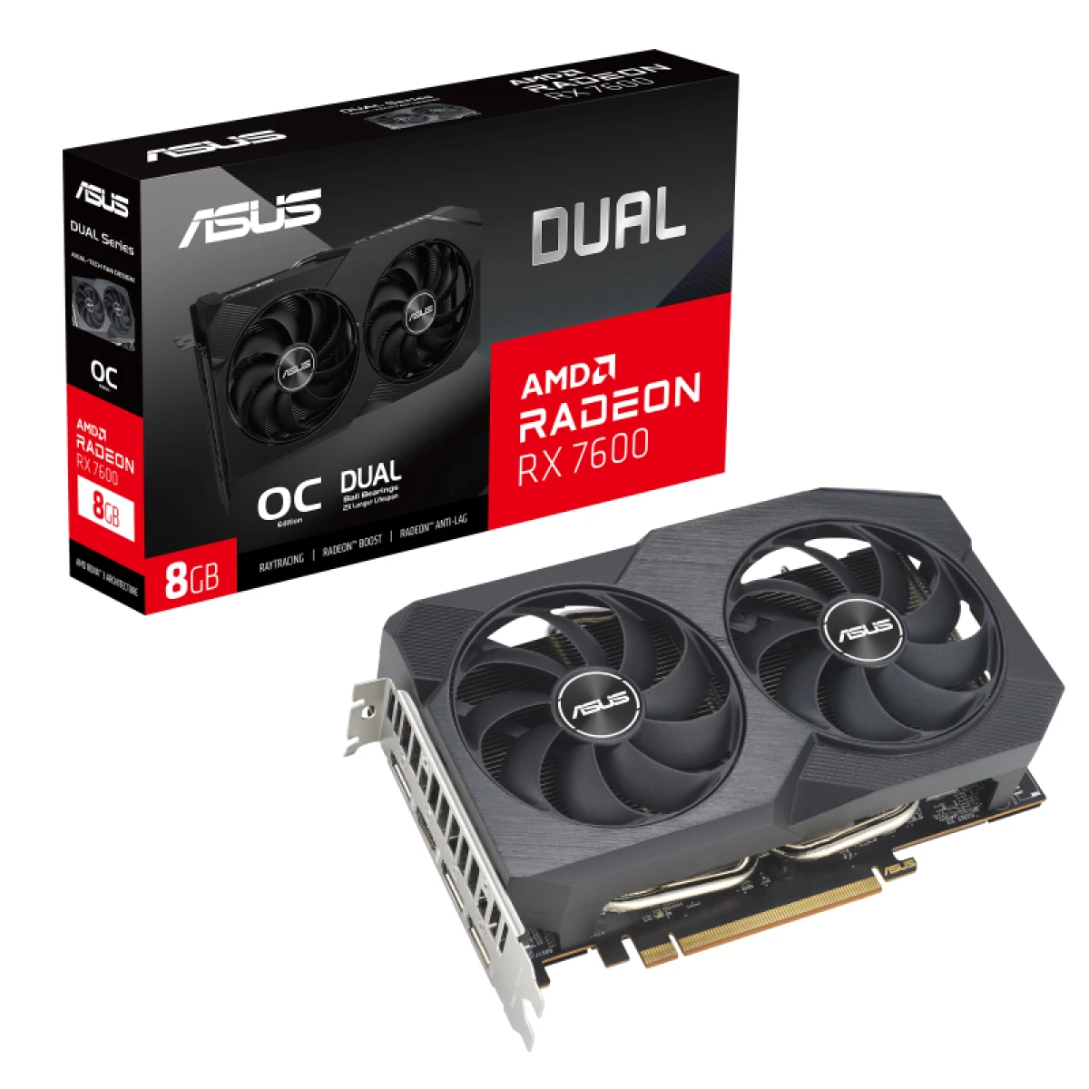 Galery – ASUS Dual -RX7600-O8G-V2 AMD Radeon RX 7600 8 GB GDDR60