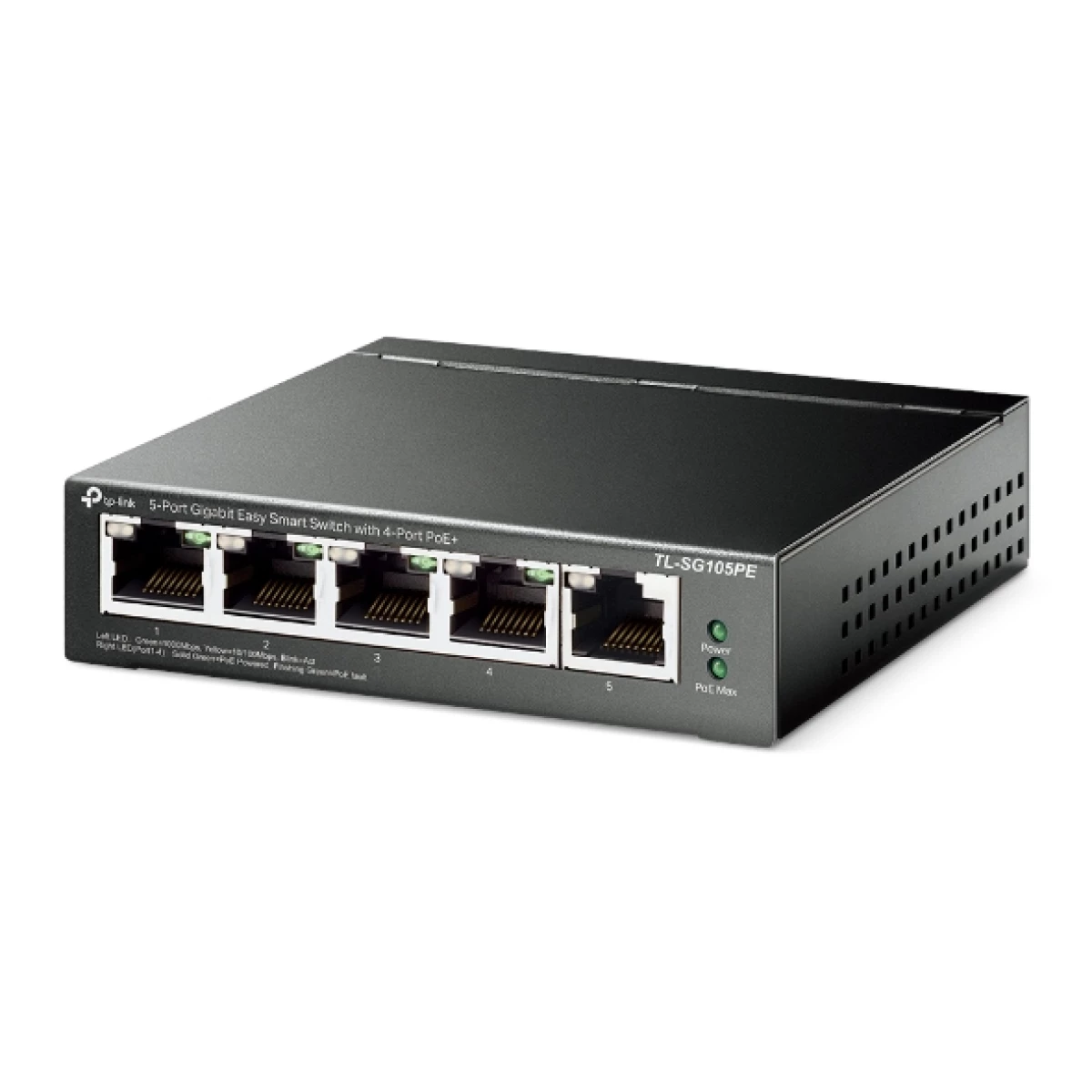 Galery – TP-Link TL-SG105PE switch de rede Gerido L2 Gigabit Ethernet (10/100/1000) Power over Ethernet (PoE) Preto0